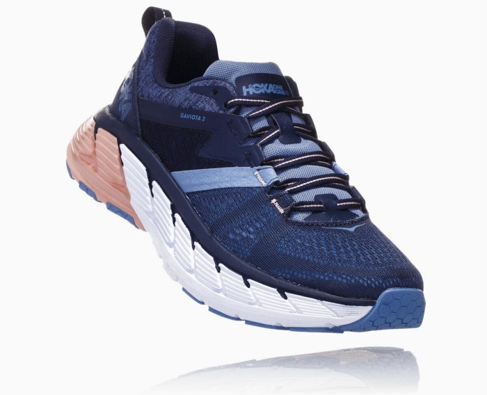 Hoka Restitusjon Sko Outlet - HOKA ONE ONE Gaviota 2 Dame Marineblå [NO-86QHEI]